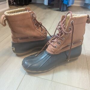Sperry Women's Brown and Black Winter Boots